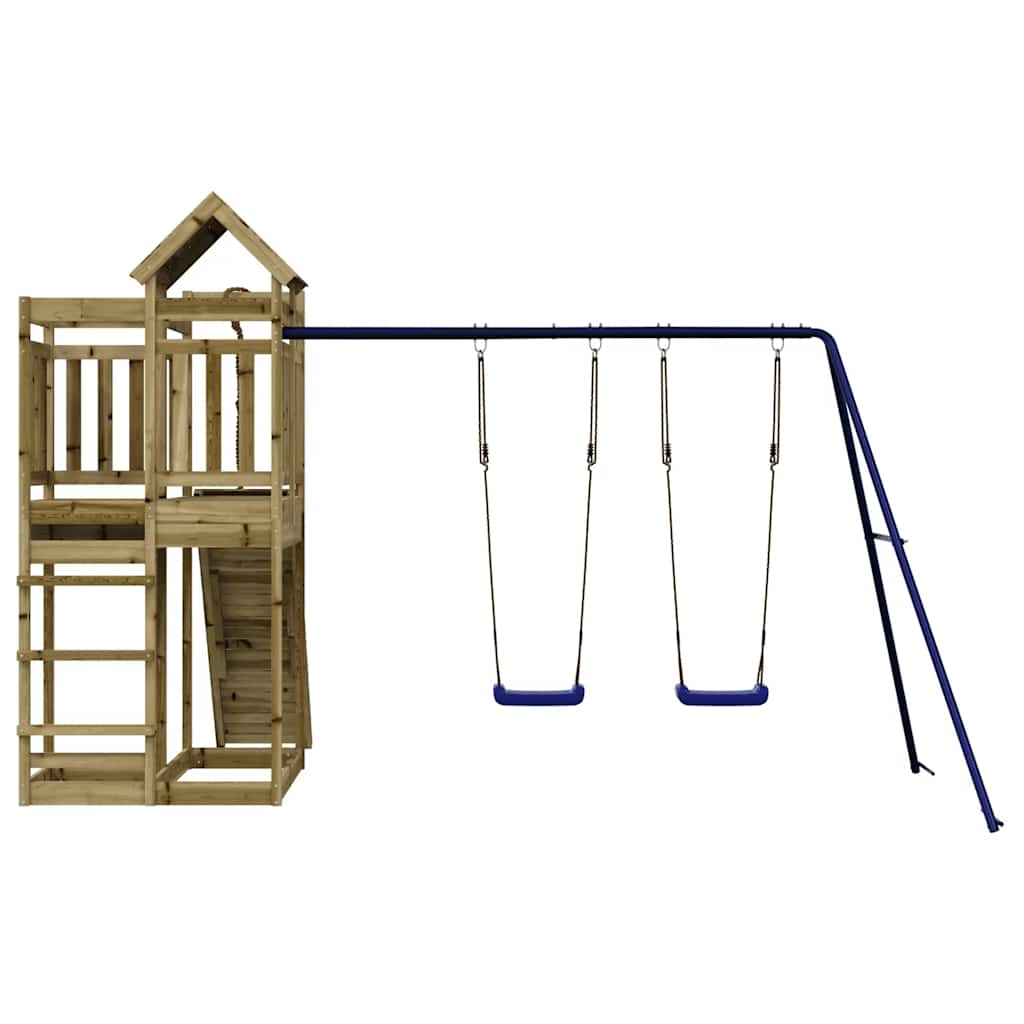 Set da Gioco da Esterno in Legno di Pino Impregnato | homemem39