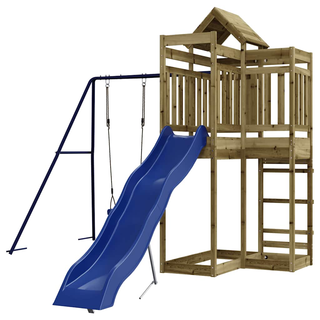 Set da Gioco da Esterno in Legno di Pino Impregnato | homemem39