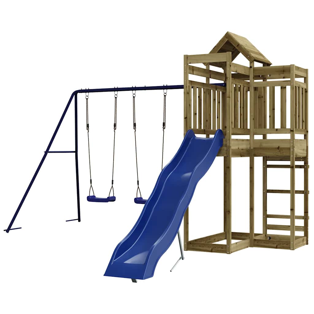 Set da Gioco da Esterno in Legno di Pino Impregnato | homemem39