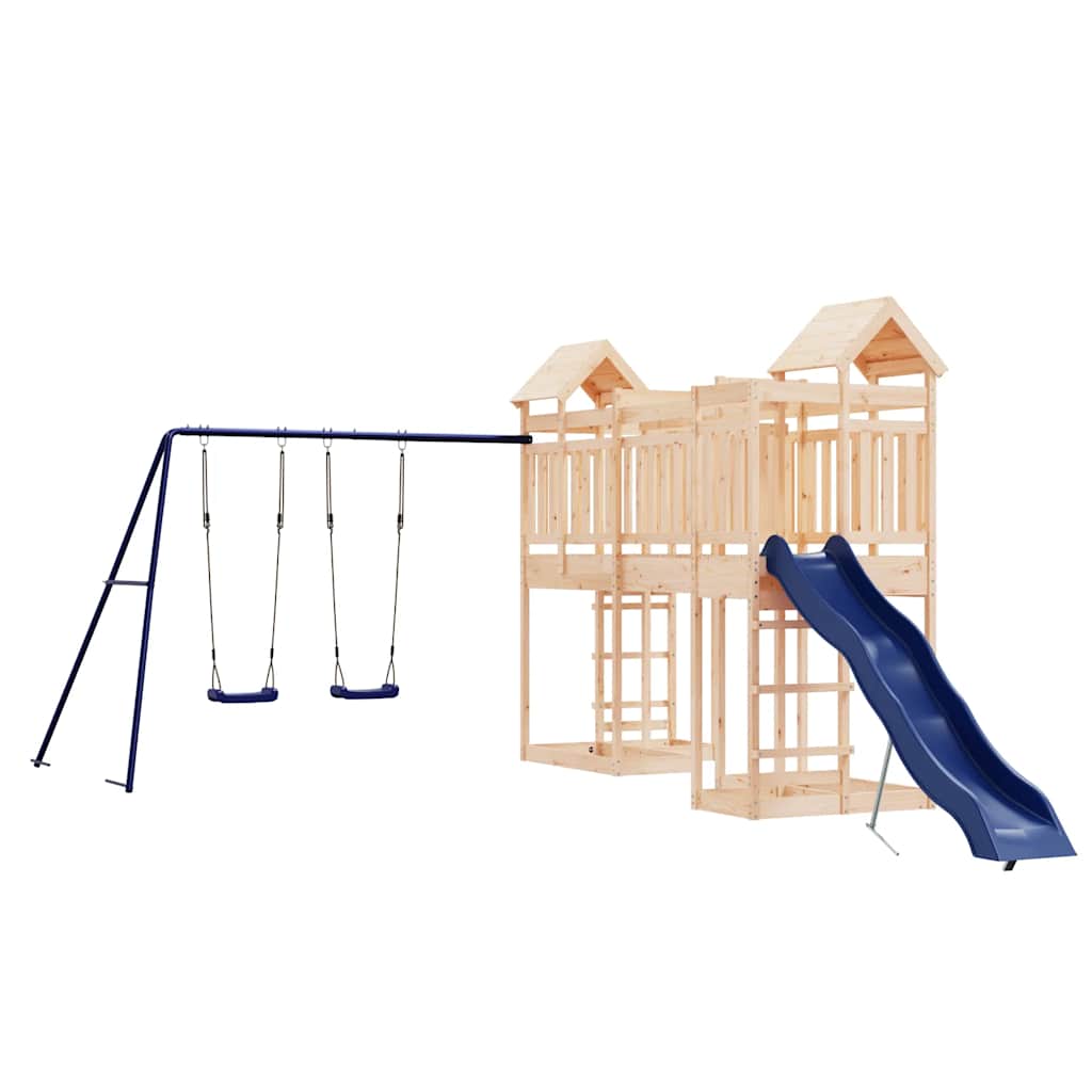 Set da Gioco da Esterno in Legno Massello di Pino | homemem39