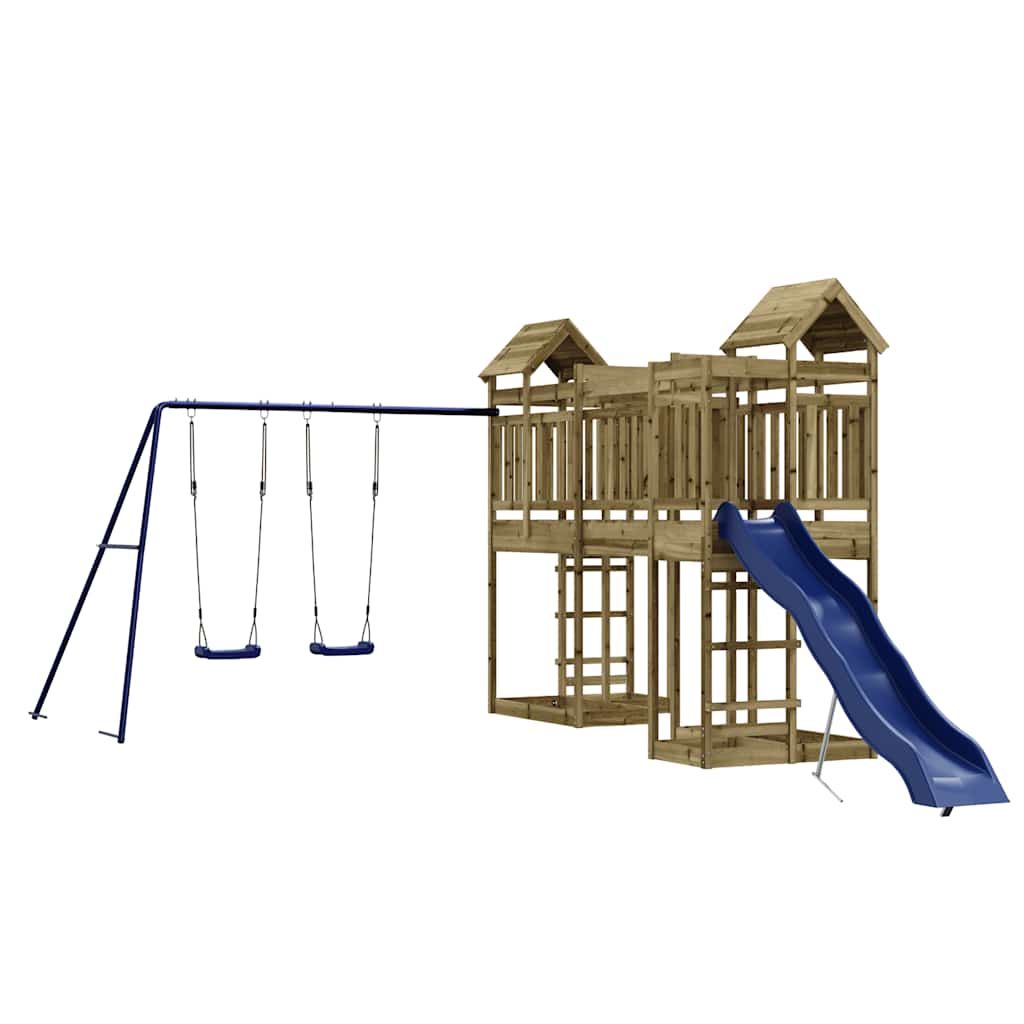 Set da Gioco da Esterno in Legno di Pino Impregnato | homemem39