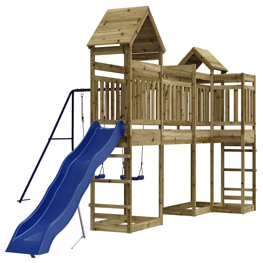 Set da Gioco da Esterno in Legno di Pino Impregnato | homemem39