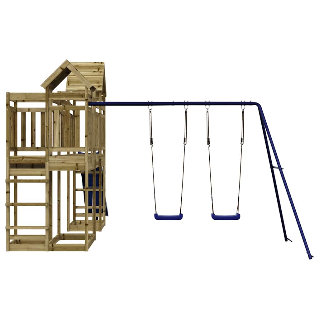 Set da Gioco da Esterno in Legno di Pino Impregnato | homemem39