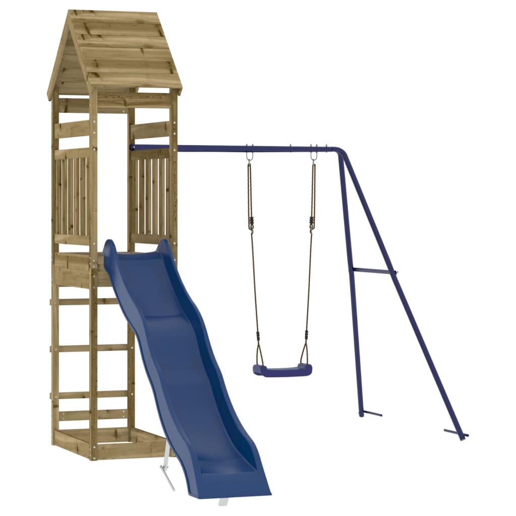 Set da Gioco da Esterno in Legno di Pino Impregnato | homemem39