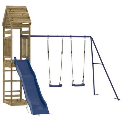 Set da Gioco da Esterno in Legno di Pino Impregnato | homemem39