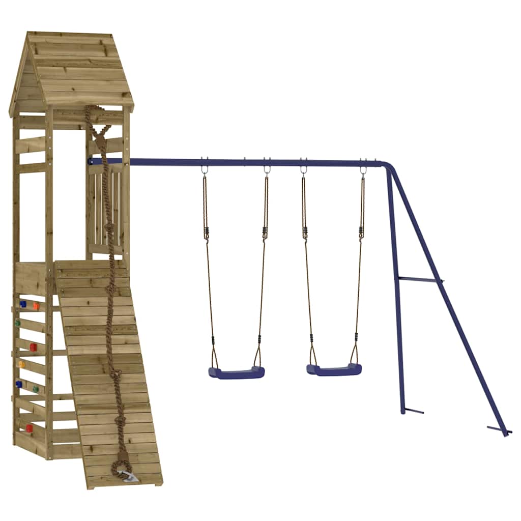 Set da Gioco da Esterno in Legno di Pino Impregnato | homemem39