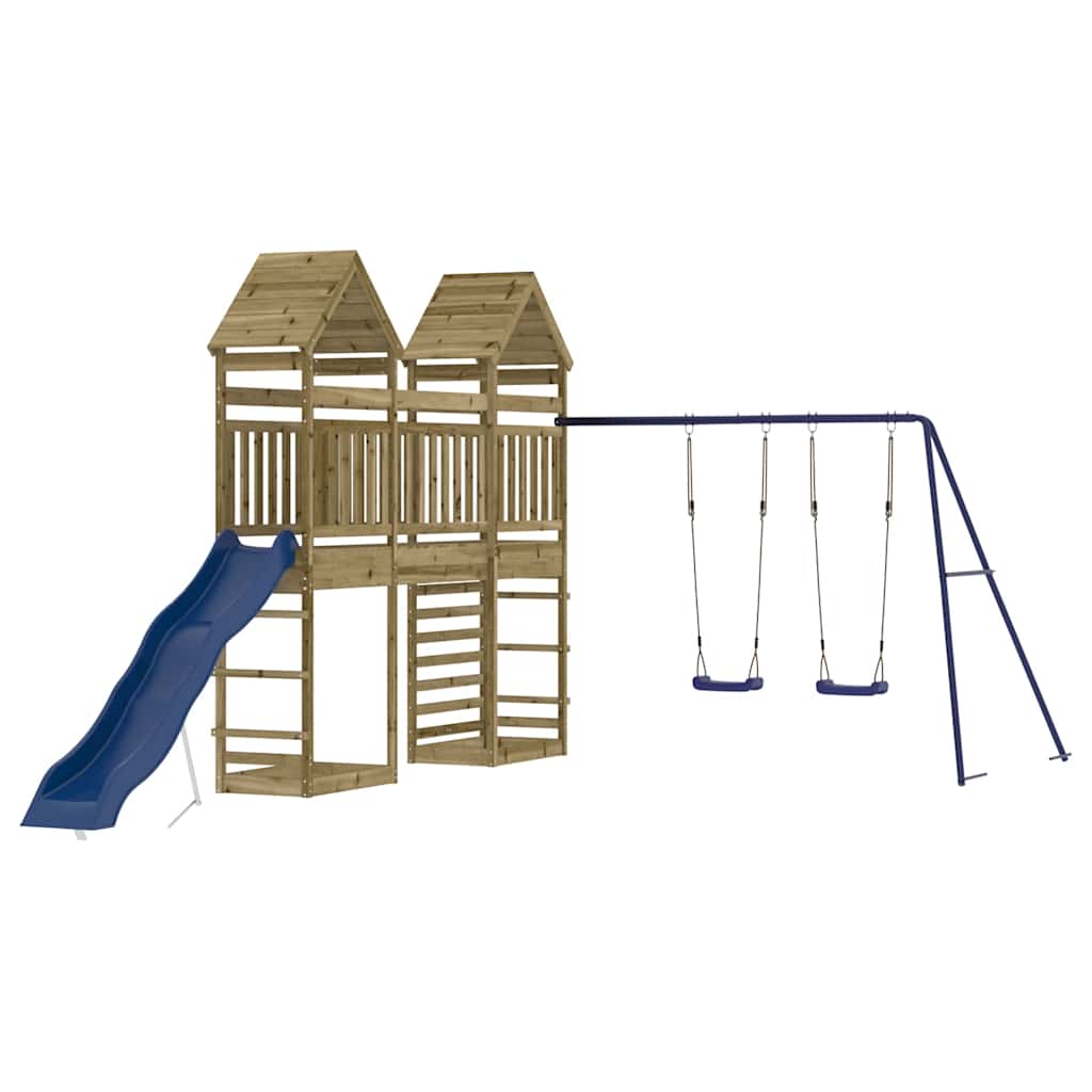 Set da Gioco da Esterno in Legno di Pino Impregnato | homemem39