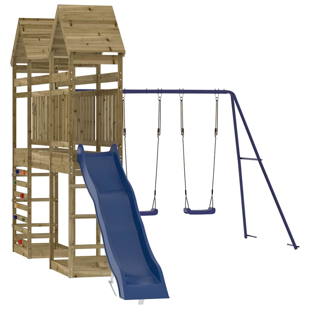 Set da Gioco da Esterno in Legno di Pino Impregnato | homemem39