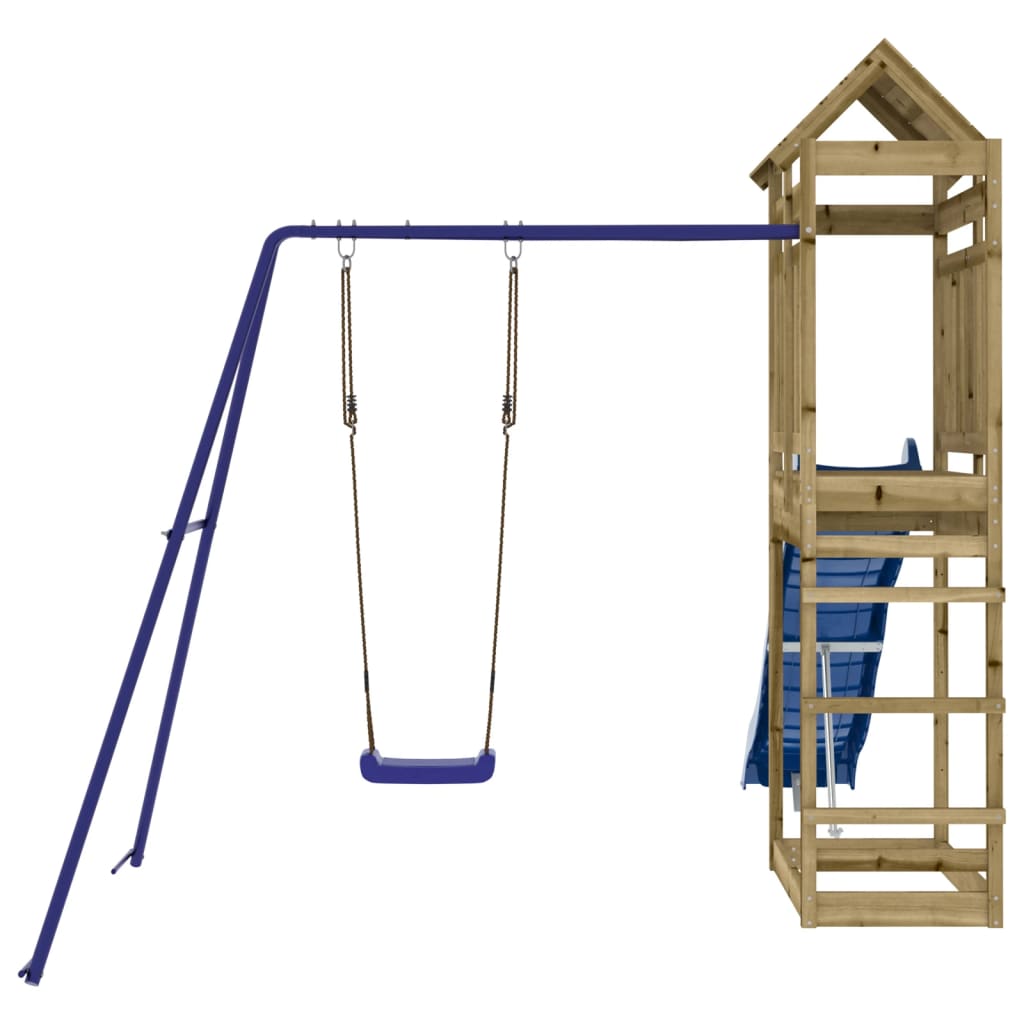 Set da Gioco da Esterno in Legno di Pino Impregnato | homemem39
