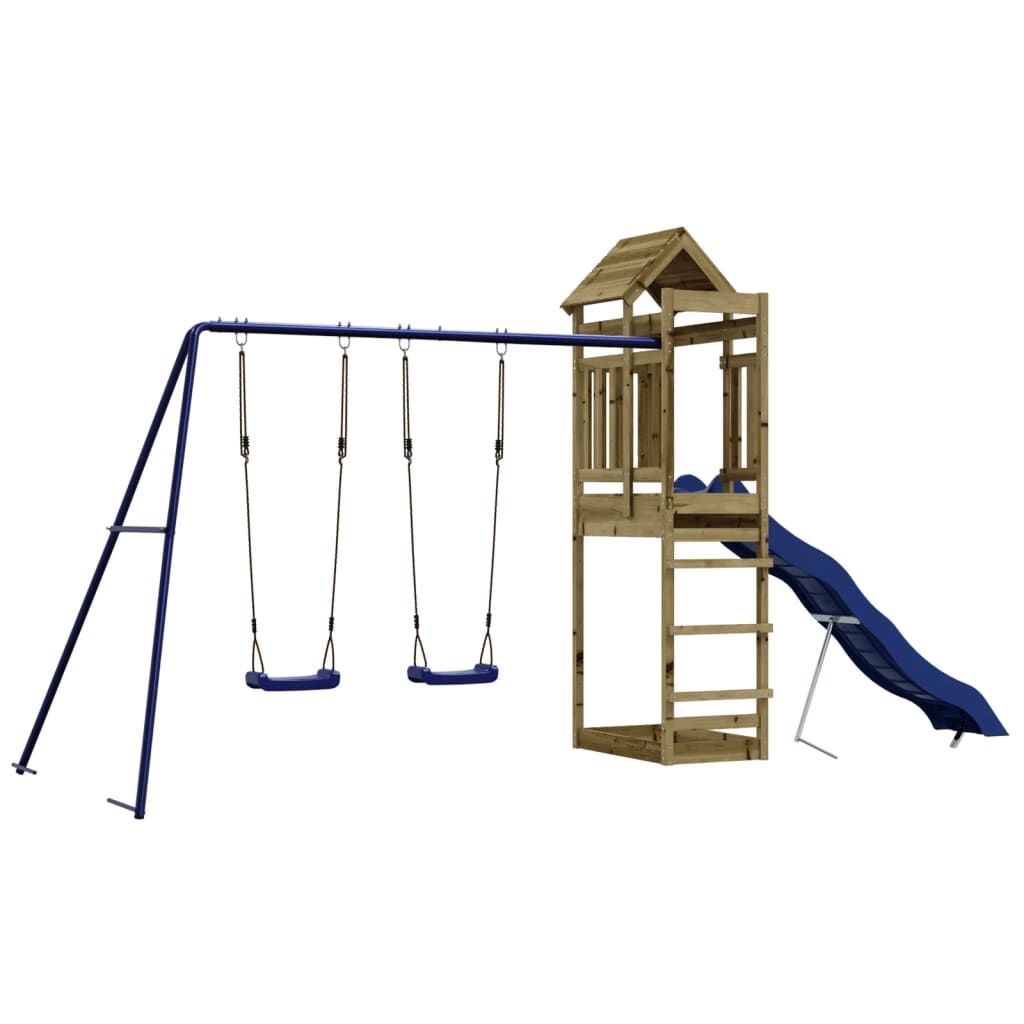 Set da Gioco da Esterno in Legno di Pino Impregnato | homemem39