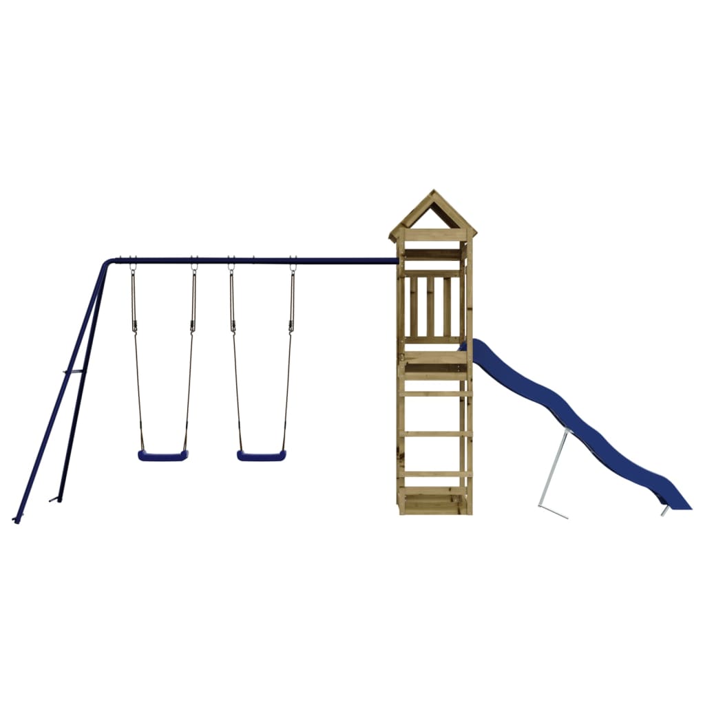 Set da Gioco da Esterno in Legno di Pino Impregnato | homemem39
