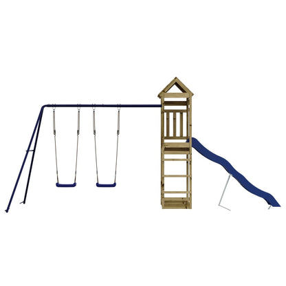 Set da Gioco da Esterno in Legno di Pino Impregnato | homemem39
