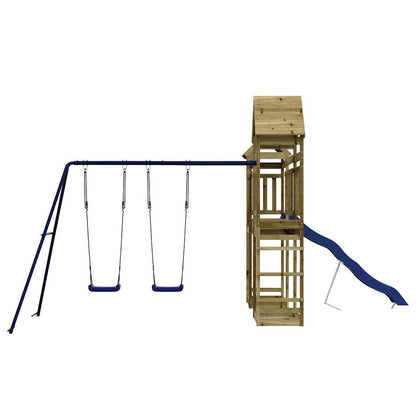 Set da Gioco da Esterno in Legno di Pino Impregnato | homemem39