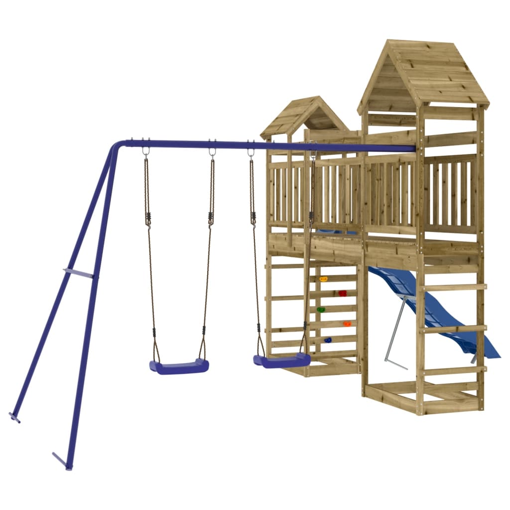 Set da Gioco da Esterno in Legno di Pino Impregnato | homemem39