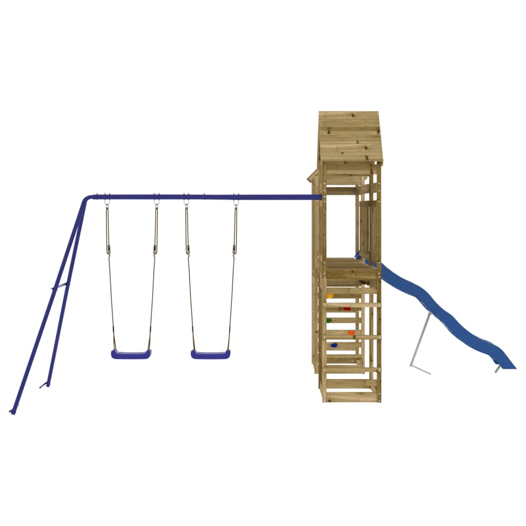 Set da Gioco da Esterno in Legno di Pino Impregnato | homemem39