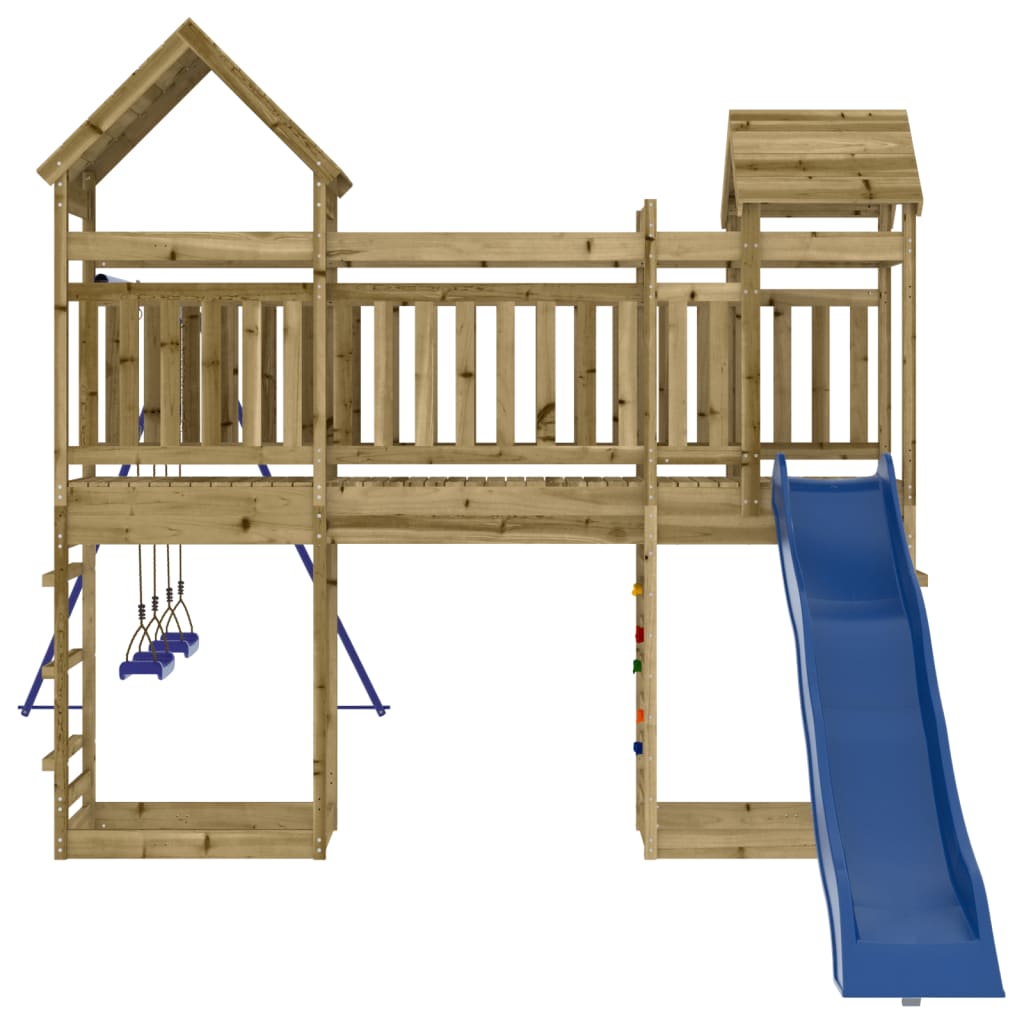 Set da Gioco da Esterno in Legno di Pino Impregnato | homemem39