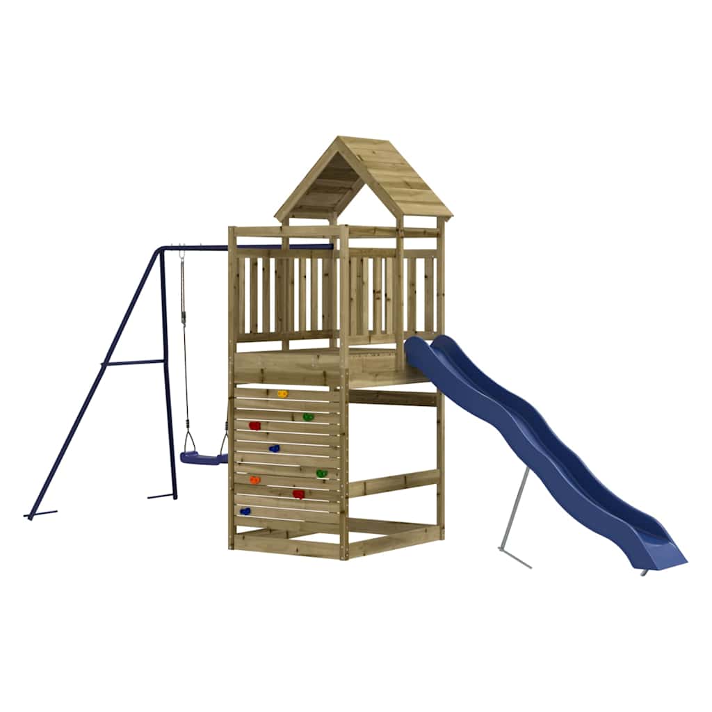 Set da Gioco da Esterno in Legno di Pino Impregnato | homemem39