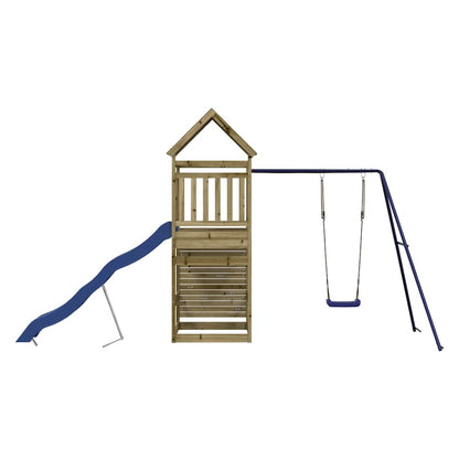 Set da Gioco da Esterno in Legno di Pino Impregnato | homemem39