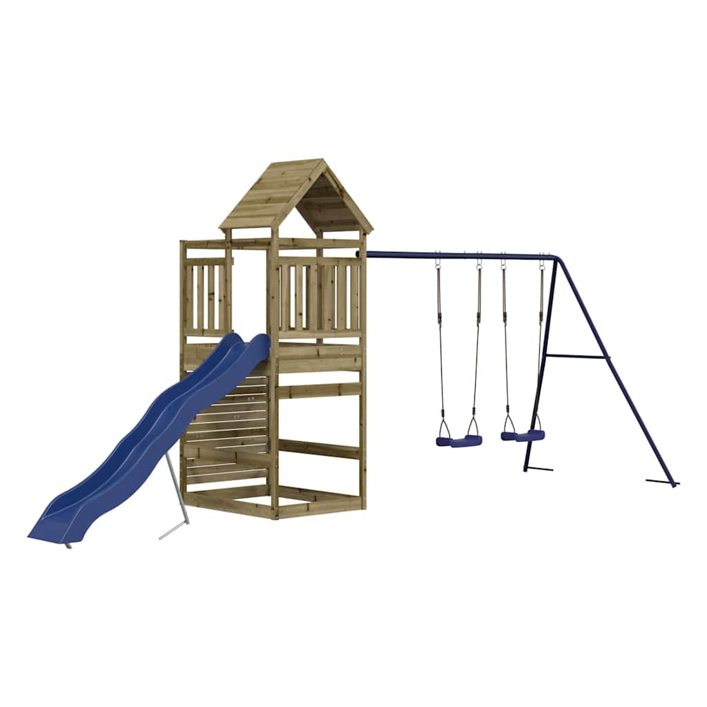 Set da Gioco da Esterno in Legno di Pino Impregnato | homemem39