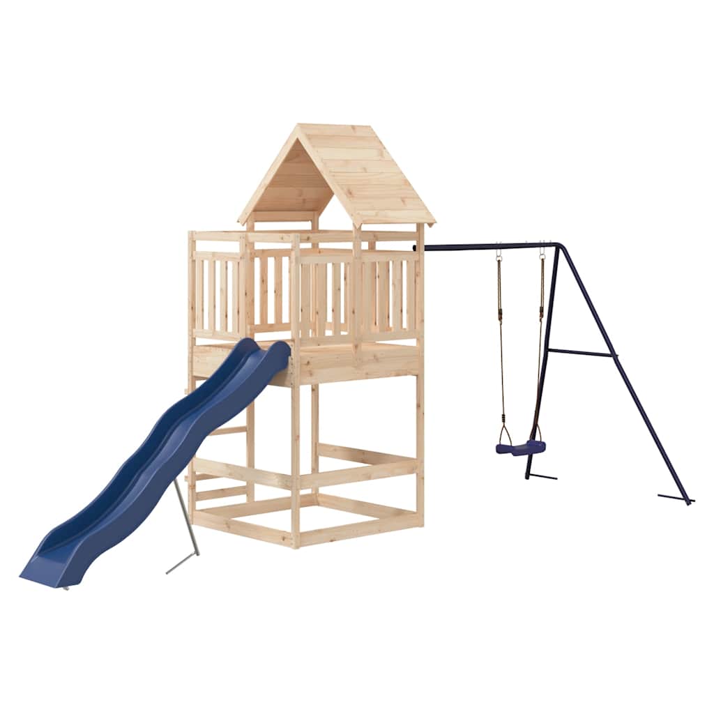 Set da Gioco da Esterno in Legno Massello di Pino | homemem39