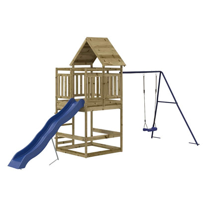 Set da Gioco da Esterno in Legno di Pino Impregnato | homemem39