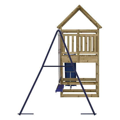 Set da Gioco da Esterno in Legno di Pino Impregnato | homemem39