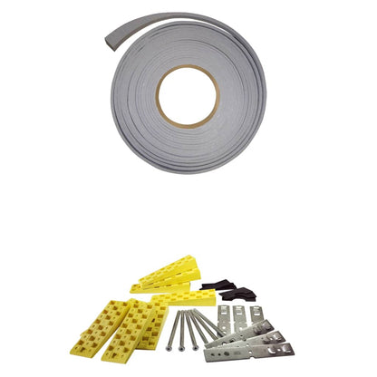 Porta Ingresso Bianca 100x210 cm in Alluminio e PVC - homemem39