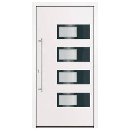 Porta Ingresso Bianca 100x200 cm in Alluminio e PVC | homemem39