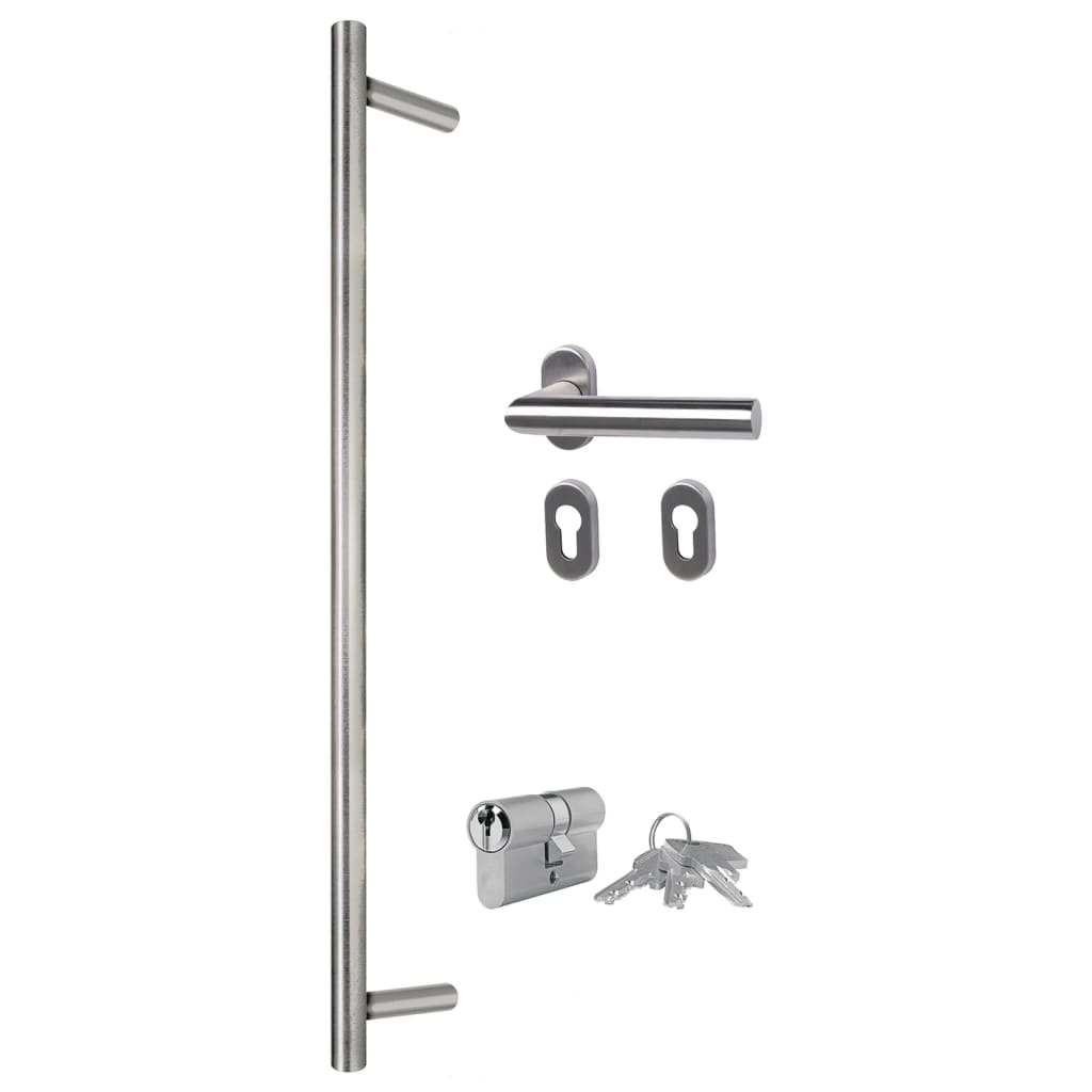 Porta Ingresso Bianca 100x200 cm in Alluminio e PVC | homemem39