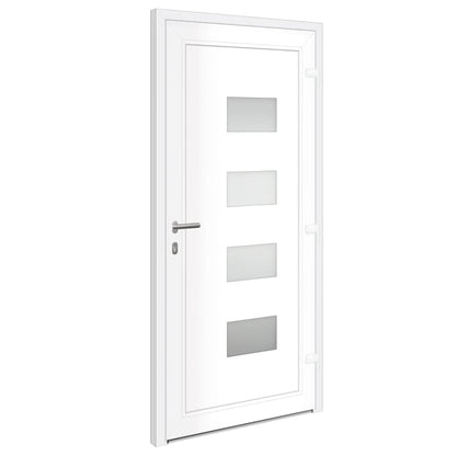 Porta Ingresso Antracite 100x210 cm in Alluminio e PVC | homemem39