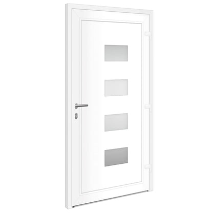 Porta Ingresso Antracite 110x210 cm in Alluminio e PVC | homemem39