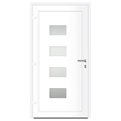 Porta Ingresso Antracite 100x200 cm in Alluminio e PVC | homemem39