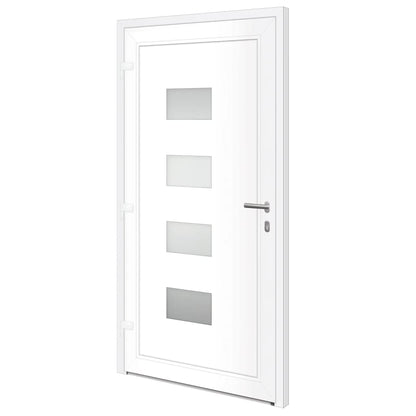 Porta Ingresso Antracite 100x200 cm in Alluminio e PVC | homemem39