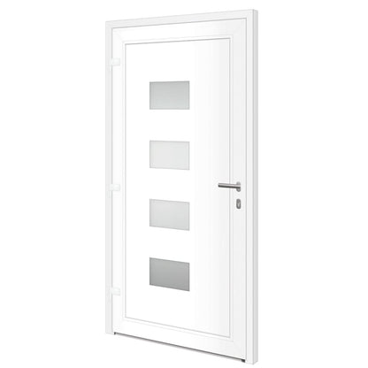 Porta Ingresso Antracite 110x210 cm in Alluminio e PVC