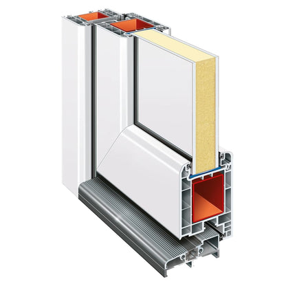 Porta Ingresso Bianca 98x200 cm in PVC - homemem39