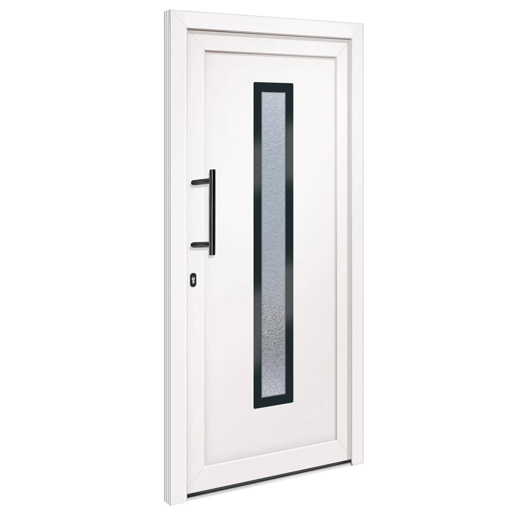 Porta Ingresso Bianca 98x208 cm in PVC - homemem39