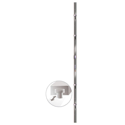 Porta Ingresso Antracite 108x208 cm in PVC