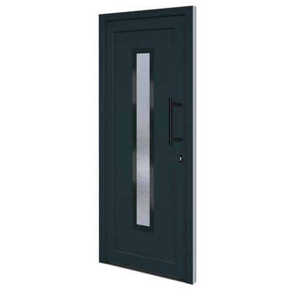 Porta Ingresso Antracite 88x200 cm in PVC - homemem39