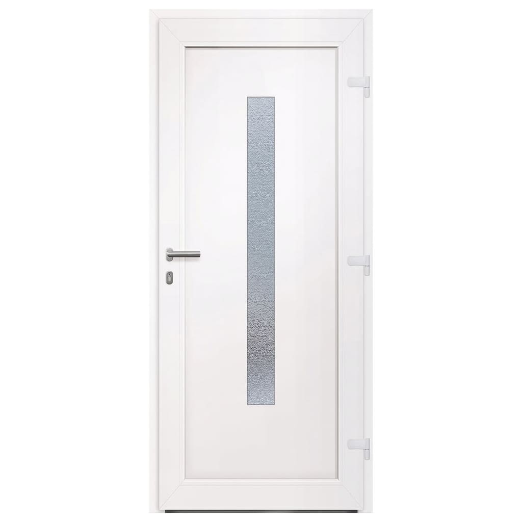Porta Ingresso Antracite 88x200 cm in PVC - homemem39