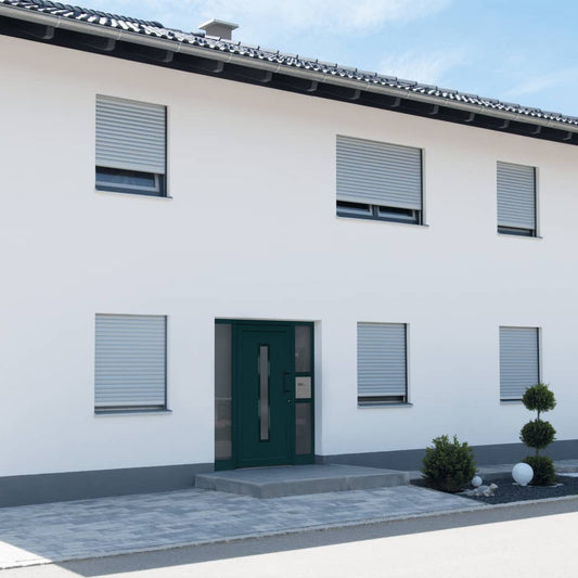 Porta Ingresso Antracite 88x200 cm in PVC - homemem39