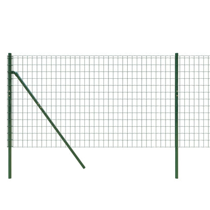 Green Metal Fence 1x25 m in Galvanized Steel