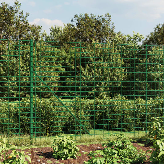 Metal Fence with Green Flange 2.2x10 m