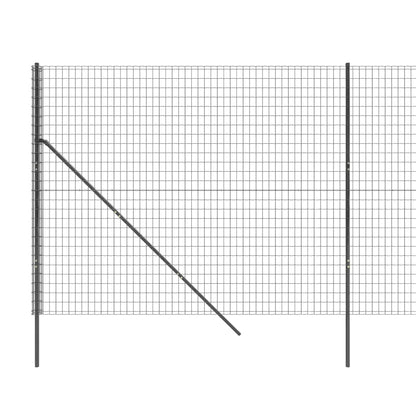 Recinzione Metallica Antracite 2,2x10 m in Acciaio Zincato