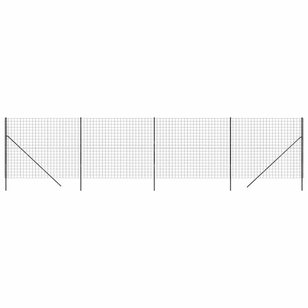 Recinzione Metallica Antracite 2,2x10 m in Acciaio Zincato | homemem39