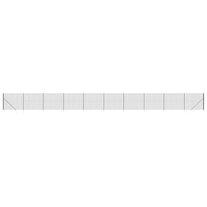 Recinzione Metallica con Picchetti Ancoraggio Antracite 1,6x25m