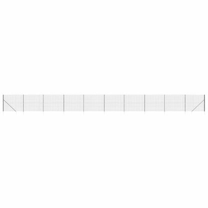 Recinzione Metallica con Picchetti Ancoraggio Antracite 2x25 m - homemem39