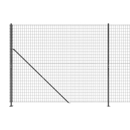 Recinzione Metallica con Flangia Antracite 2,2x10 m