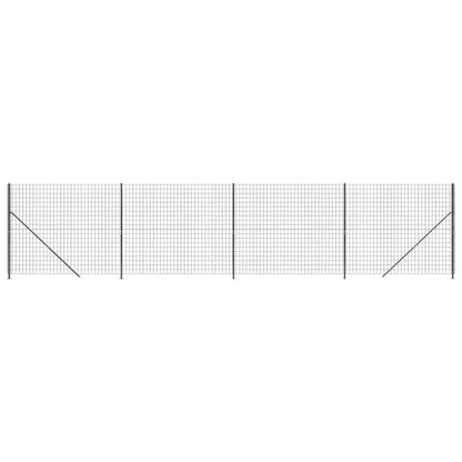 Recinzione Metallica con Flangia Antracite 1,6x10 m