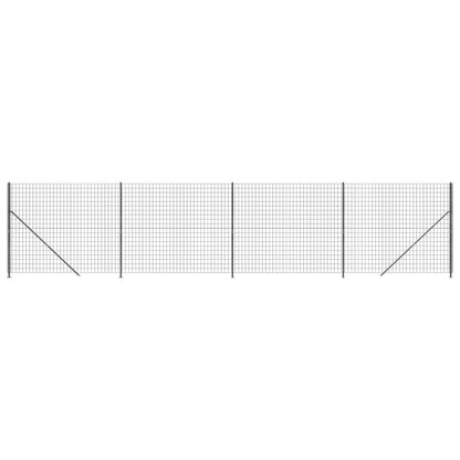 Metal Fence with Anthracite Flange 1.8x10 m