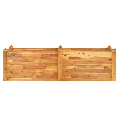 Fioriera Rialzata da Giardino 160x60x44cm Legno Massello Acacia - homemem39